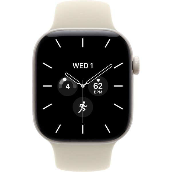 Смарт-часы Apple Watch Series 12 GPS + Cellular 42mm Pearl White Ceramic Case with Sand Sport Band - M/L (MJGX4) фото №2