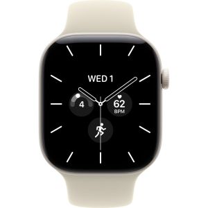 Смарт-часы Apple Watch Series 12 GPS + Cellular 46mm Pearl White Ceramic Case with Sand Sport Band - M/L (MJH24)