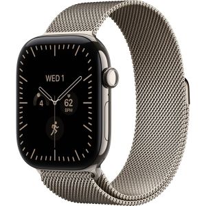 Смарт-часы Apple Watch Series 12 GPS + Cellular 46mm Natural Titanium Case with Natural Milanese Loop - S/M (MJGP4)