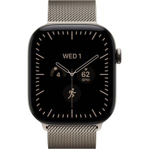 Смарт-часы Apple Watch Series 12 GPS + Cellular 46mm Natural Titanium Case with Natural Milanese Loop - M/L (MJGQ4)