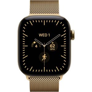 Смарт-часы Apple Watch Series 12 GPS + Cellular 42mm Radiant Gold Titanium Case with Radiant Gold Milanese Loop (MJGL4)