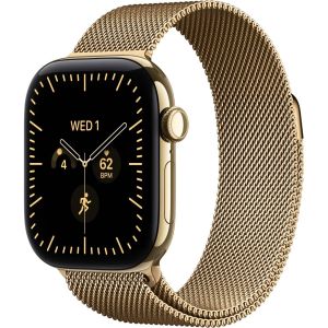 Смарт-годинник Apple Watch Series 12 GPS + Cellular 42mm Radiant Gold Titanium Case with Radiant Gold Milanese Loop (MJGL4)