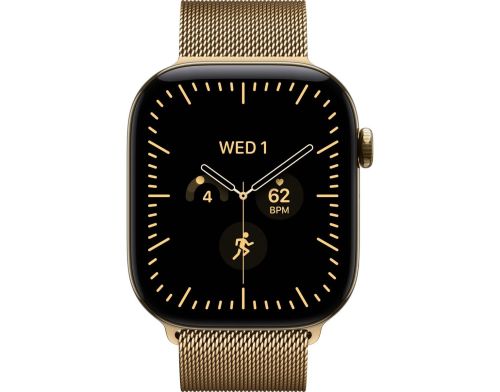 Смарт-годинник Apple Watch Series 12 GPS + Cellular 46mm Radiant Gold Titanium Case with Radiant Gold Milanese Loop - S/M (MJGU4) фото №2