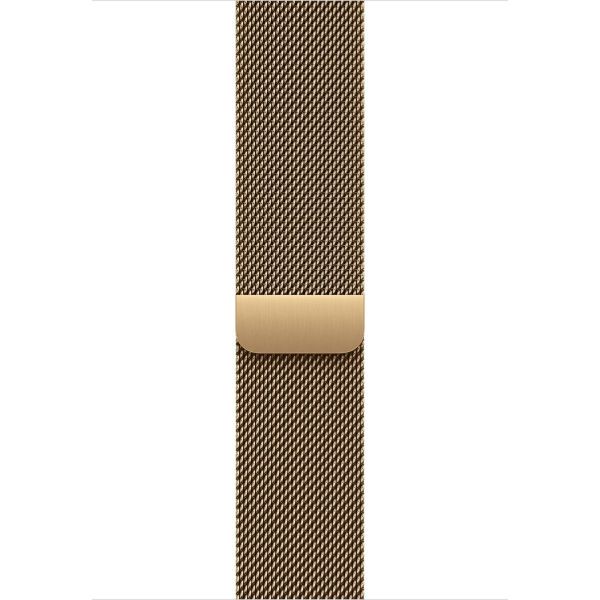 Смарт-часы Apple Watch Series 12 GPS + Cellular 46mm Radiant Gold Titanium Case with Radiant Gold Milanese Loop - M/L (MJGV4) фото №3