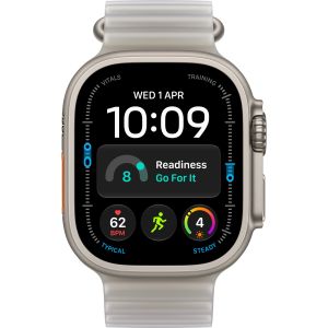 Смарт-часы Apple Watch Ultra 4 GPS + Cellular 49mm Natural Titanium Case with Translucent Gray Ocean Band (MJAD4)