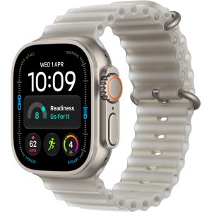 Смарт-часы Apple Watch Ultra 4 GPS + Cellular 49mm Natural Titanium Case with Translucent Gray Ocean Band (MJAD4)