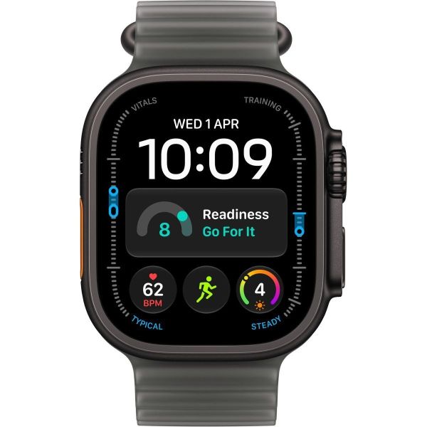 Смарт-часы Apple Watch Ultra 4 GPS + Cellular 49mm Black Titanium Case with Translucent Black Ocean Band (MJAY4) фото №3