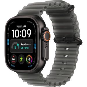 Смарт-часы Apple Watch Ultra 4 GPS + Cellular 49mm Black Titanium Case with Translucent Black Ocean Band (MJAY4)