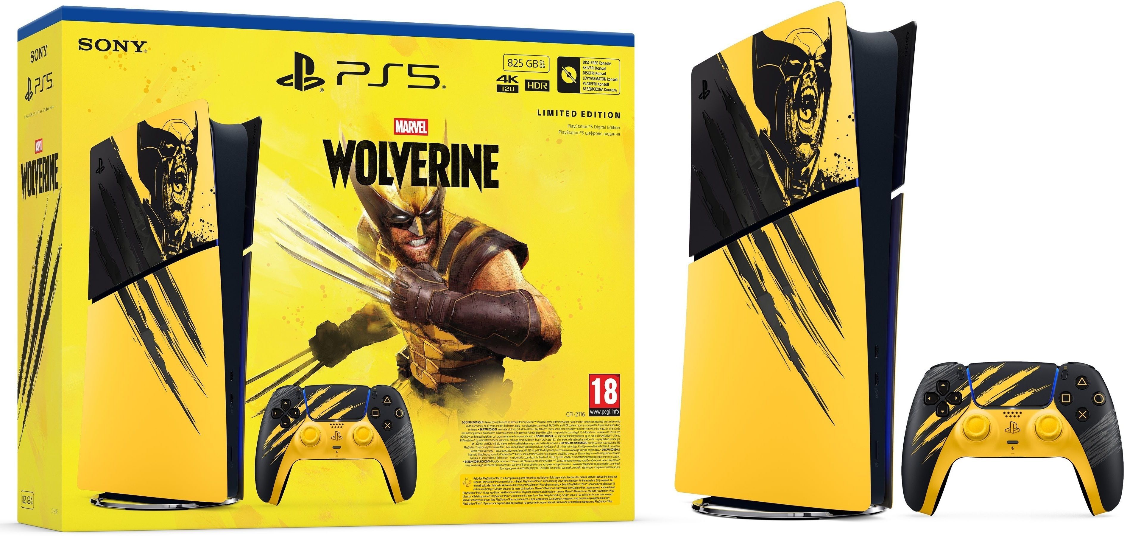 Sony PlayStation 5 Slim Digital Edition Marvel's Wolverine Limited (1000056882)