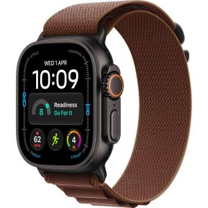 Смарт-часы Apple Watch Ultra 4 GPS + Cellular 49mm Black Titanium Case with Burgundy Alpine Loop - Small (MJC04)