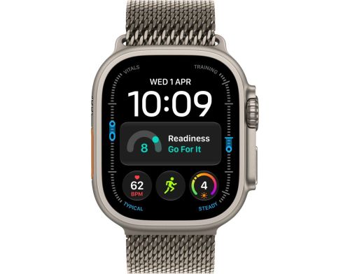 Смарт-годинник Apple Watch Ultra 4 GPS + Cellular 49mm Natural Titanium Case with Natural Titanium Milanese Loop - Medium (MJA94) фото №2