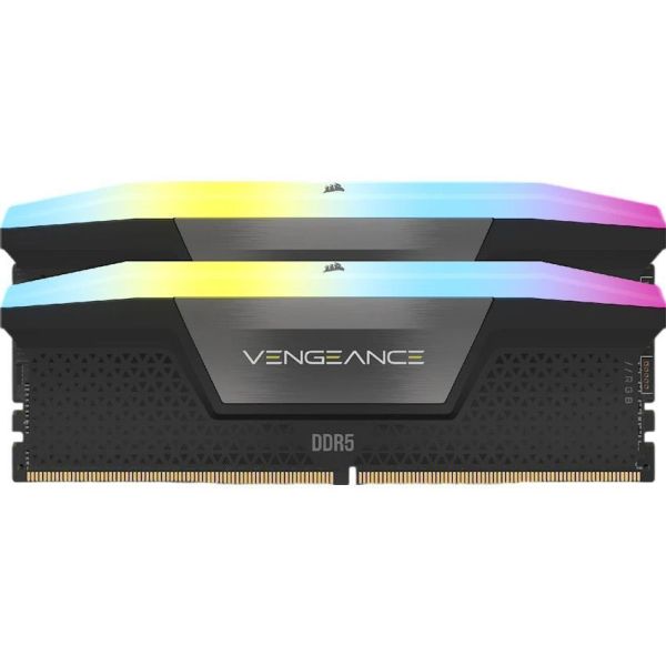 Оперативна пам'ять Corsair 32 GB (2x16GB) DDR5 6000 MHz Vengeance RGB Black (CMH32GX5M2B6000C38) фото №2