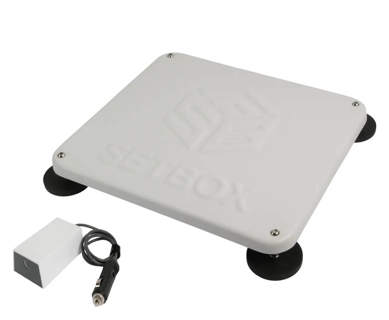 Корпус для Starlink Mini на авто + адаптер питания 12V белый