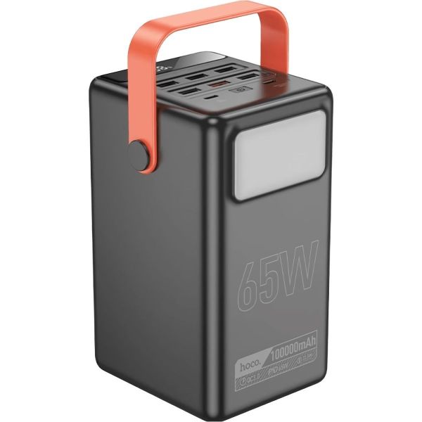 Павербанк Hoco DB03 Max Centurion 65W fully compatible PB/Lamp/100 000mAh Black фото №2