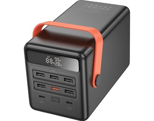 Павербанк Hoco DB03 Max Centurion 65W fully compatible PB/Lamp/100 000mAh Black фото №3