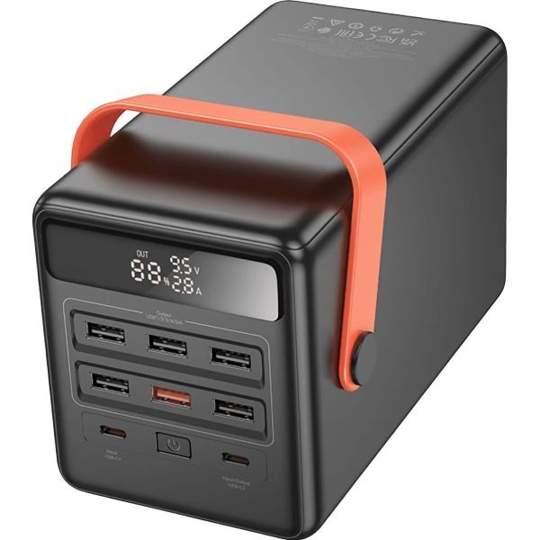 Павербанк Hoco DB03 Max Centurion 65W fully compatible PB/Lamp/100 000mAh Black фото №3