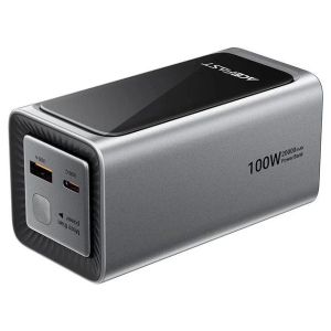 Павербанк ACEFAST M33 100W fast charging power bank with cable and TFT display 20 000 mAh Grey