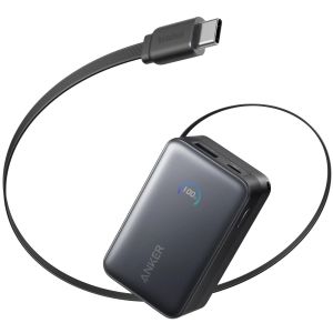 Павербанк Anker Nano 10000 mAh 45W with Built-in USB-C Cable - Black (A1638H11)
