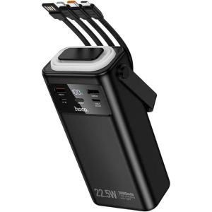 Павербанк Hoco EJ65 High 22.5W+PD20W+four-cables power bank 30 000mAh  Black (6942007656986)