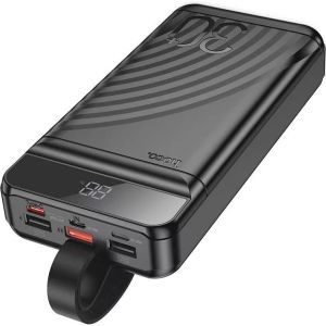 Павербанк Hoco J123B Element 22.5W+PD20W fully compatible with LCD and LED-lamp 30 000mAh Black (6942007612081)