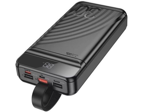Павербанк Hoco J123B Element 22.5W+PD20W fully compatible with LCD and LED-lamp 30 000mAh Black (6942007612081) фото №2
