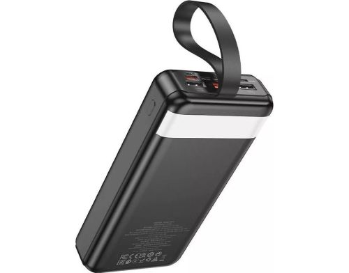 Павербанк Hoco J123B Element 22.5W+PD20W fully compatible with LCD and LED-lamp 30 000mAh Black (6942007612081) фото №3