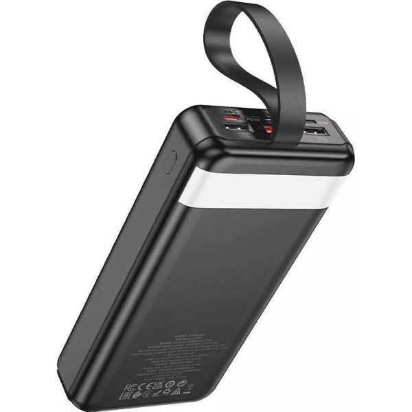 Павербанк Hoco J123B Element 22.5W+PD20W fully compatible with LCD and LED-lamp 30 000mAh Black (6942007612081) фото №3
