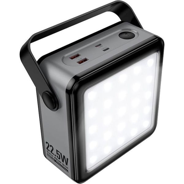 Павербанк Hoco J161 Power 22.5W+PD20W fully compatible power bank with lighting 80 000mAh Black (6942007663625) фото №2