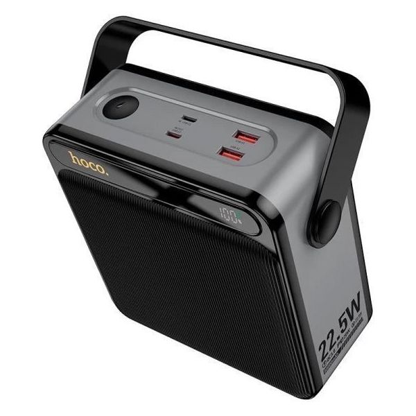 Павербанк Hoco J161 Power 22.5W+PD20W fully compatible power bank with lighting 80 000mAh Black (6942007663625) фото №3