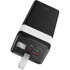 Павербанк Hoco J86 Powermaster fully compatible PD20W/QC/LCD/Lamp 40 000mAh Black (6931474759214)
