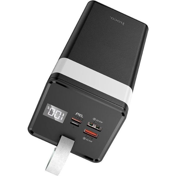 Павербанк Hoco J86A Powermaster fully compatible PD20W/QC/LCD/Lamp 50 000mAh Black (6931474759238) фото №3