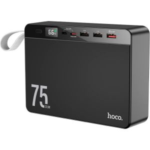 Павербанк Hoco J94 Overlord 22.5W fully compatible PD20W/QC/LCD 75 000mAh Black (6931474779175)